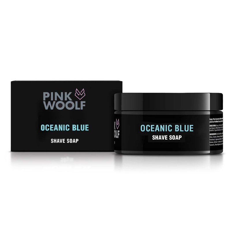 Pink Woolf Shaving Soap for Men, Create Astonishing Lather and Moisturize Your Skin in Your Daily Shave, Contains Tea Tree Oil And Shea Butter, NEROLI MANDARIN - 50 grams (Pack Of 1)