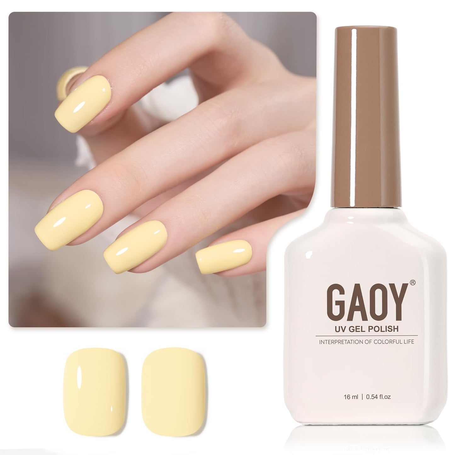 Sheer Light Pink Gel Nail Polish - 16ml UV Cure Jelly Milky White Peach for DIY Manicure & Pedicure