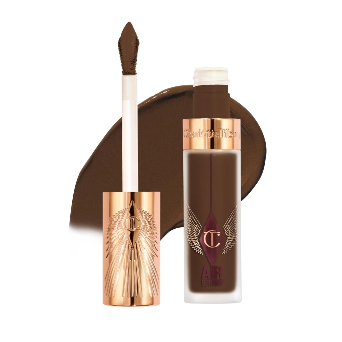 Charlotte Tilbury AIRbrush Flawless Blur Concealer - Longwear, Hydrating, Full Coverage for Dark Circles & Blemishes | Natural Matte Finish