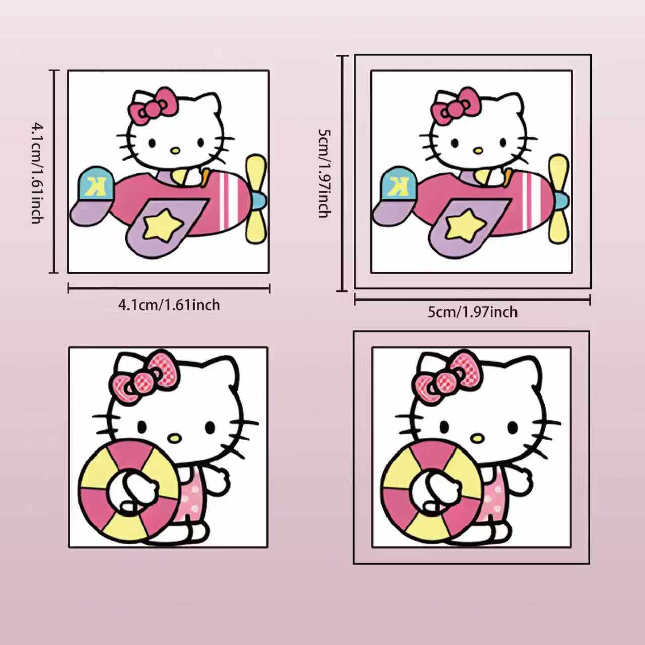 20pcs Hello Cat Kitty Temporary Tattoos for Teens Birthday Party Supplies, Party Favors Fake Tattoos Stickers,Birthday Decorations Party Game Activities Reward Gifts (Hello Cat Kitty)