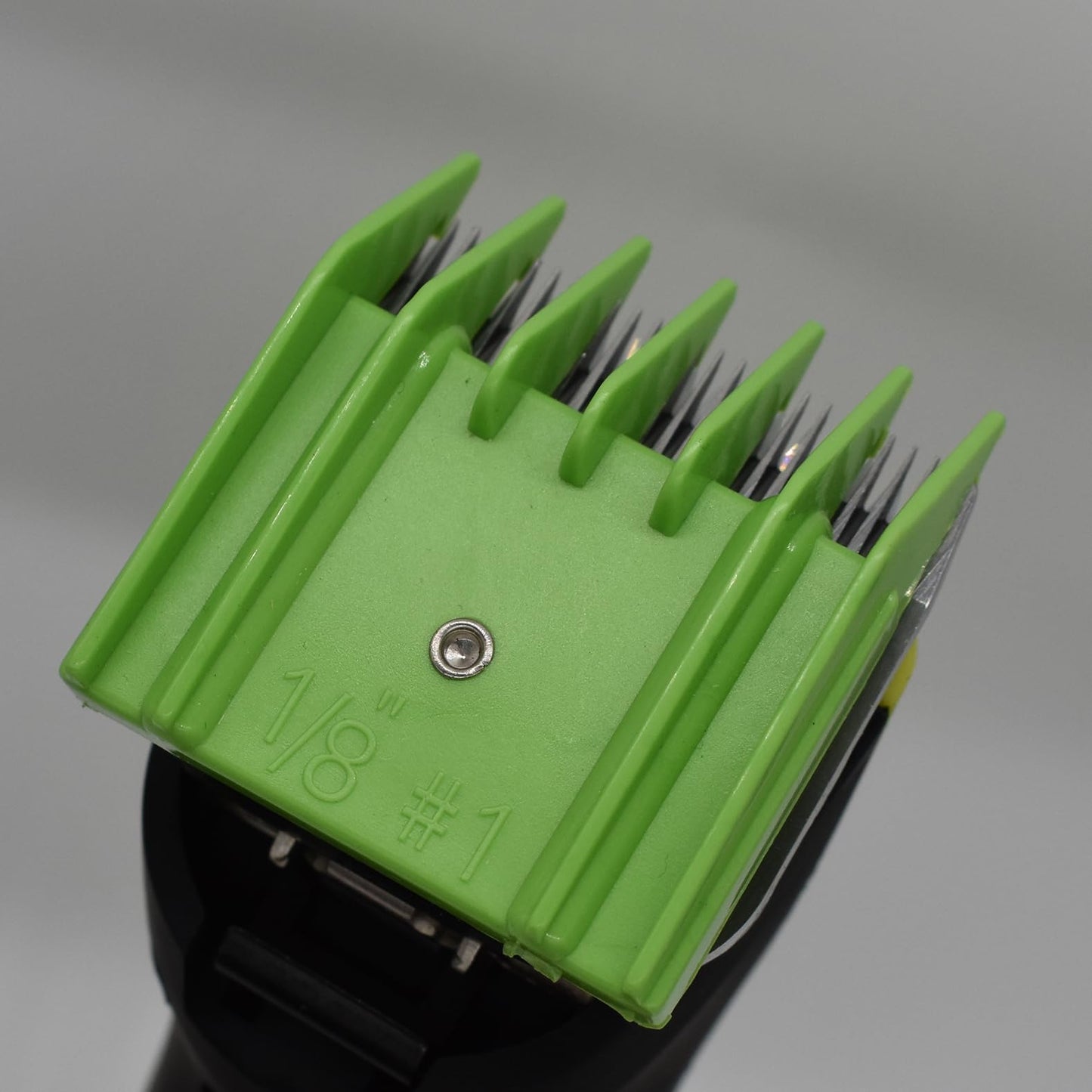 Professional A5 Animal Clipper Attachment Guard Guide Combs Set, 1/8" 1/4" 3/8" 1/2" Compatible with Andis AG BG, Oster Classic 76 Golden A5, Wahl KM Series Pet Groomer Horse Clipper Models (Green)