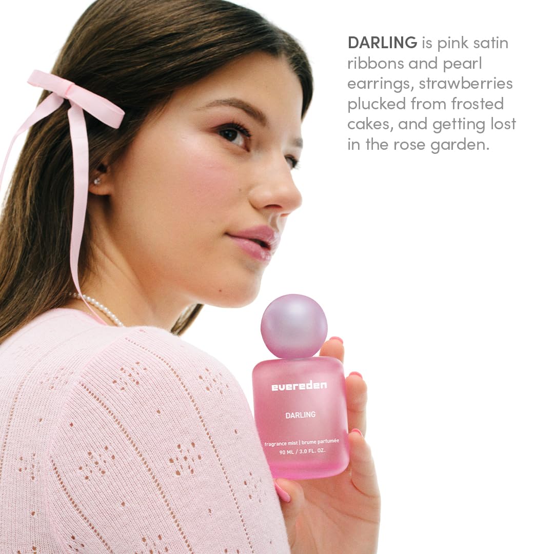 Evereden Kids Fragrance Gift Set, 3 Hair & Body Mists + Tinted Lip Oil