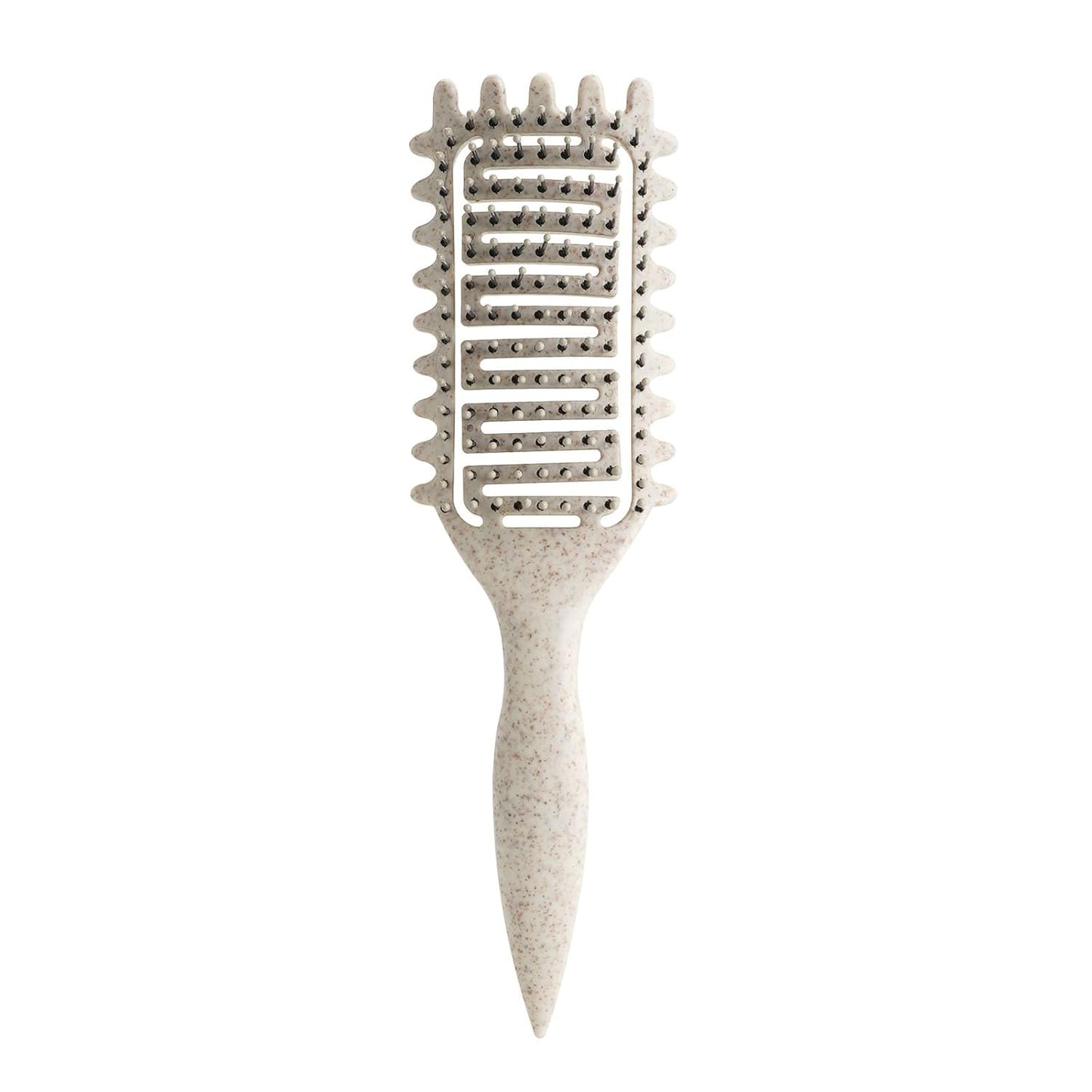 Curl Defining Brush - Vented Detangling Hair Brush for Curly Hair | Lightweight & Curved Design (Pink)