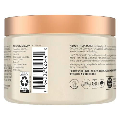 SheaMoisture Virgin Coconut Oil Body Scrub - 12 oz Daily Hydration