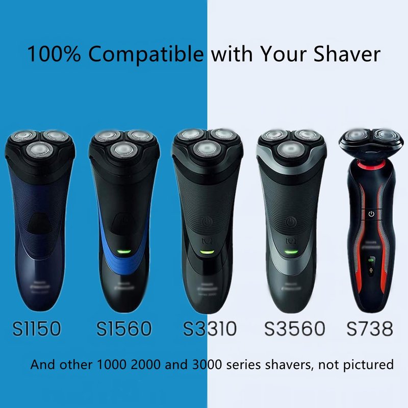 BECHY SH30 Replacement Heads for Series 3000, 2000, 1000 Shavers and S738, Compatible with Philips Norelco Shaver ComfortCut Blades Shaving Heads Like S1560 S3310