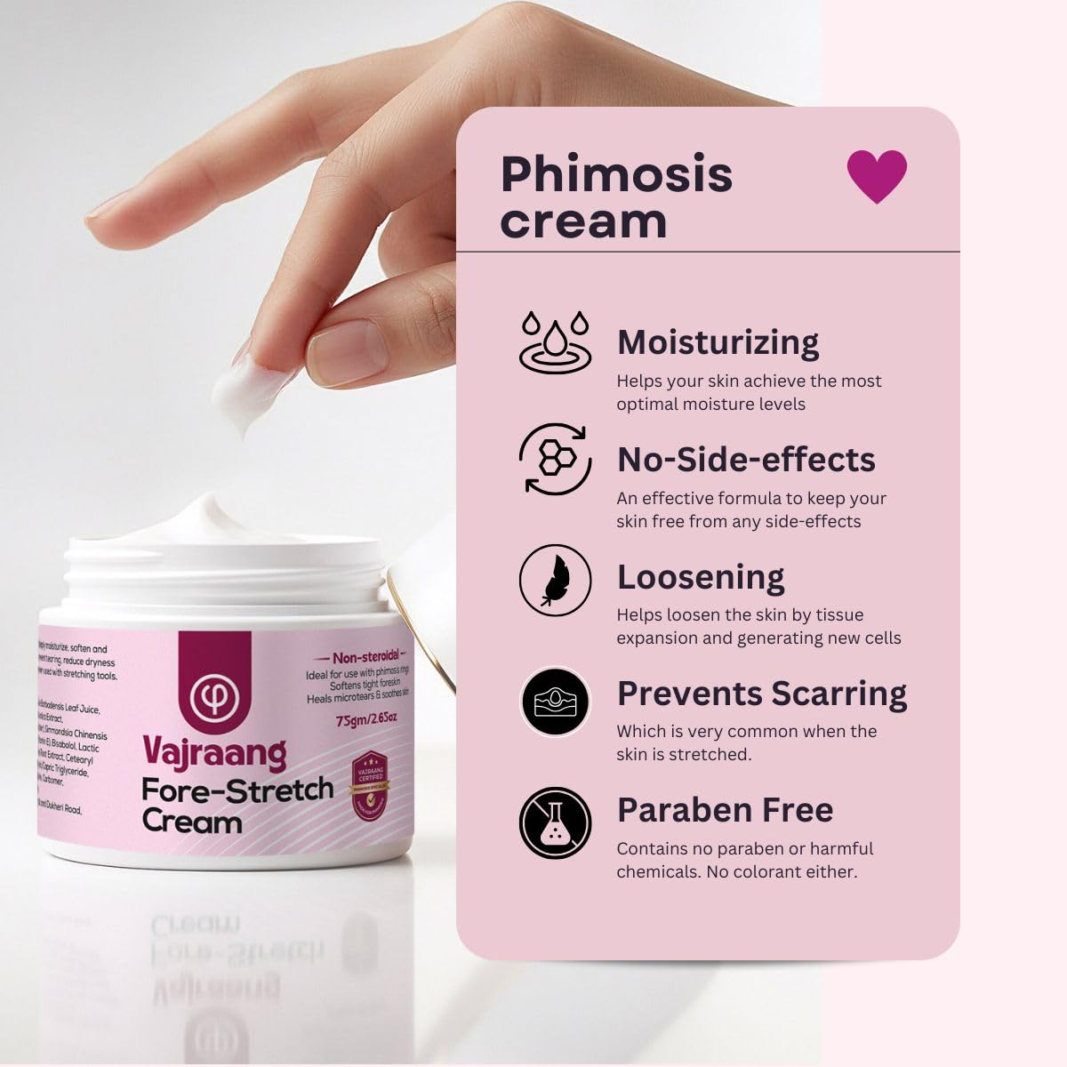 Phimosis Relief Cream - Natural Ingredients for Skin Healing | 2.65 fl oz
