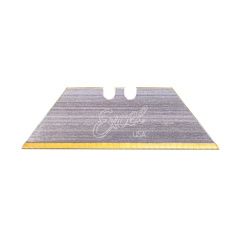 Excel Blades #92 Titanium Nitrade Coated Utility Knife Blades – Shatter Resistant High-Carbon Steel Razor Blades for Precision Cutting, 100 Pack Cutter Blade Replacement with Dispenser - Made In USA