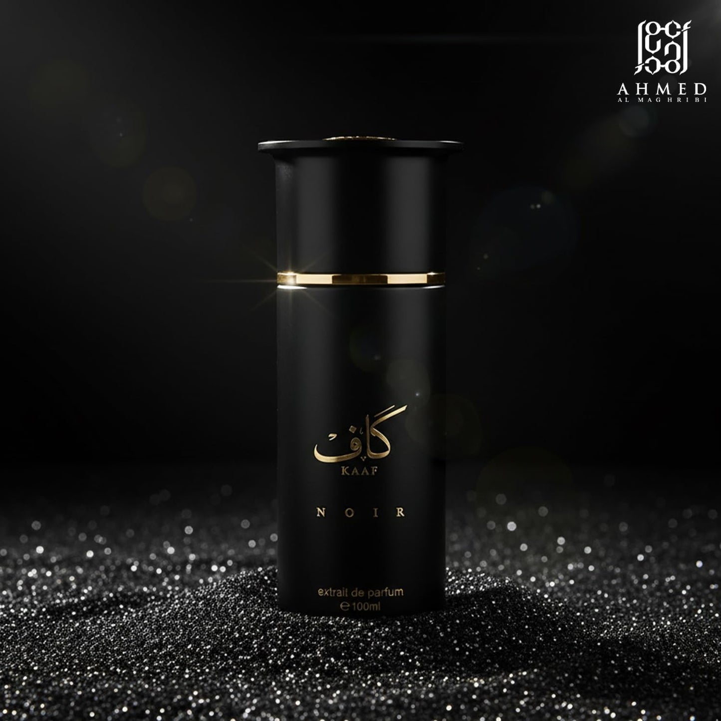 **Kaaf Noir Extrait De Parfum - Luxury Unisex Long Lasting Perfume | Citrus Woody Aromatic Fragrance with Vetiver, Lavender, Musk - 3.4 Oz**