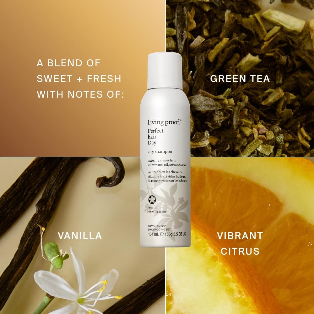 Living Proof Dry Shampoo - Perfect Hair Day, Vanilla Scent | 5.5 oz for All Hair Types