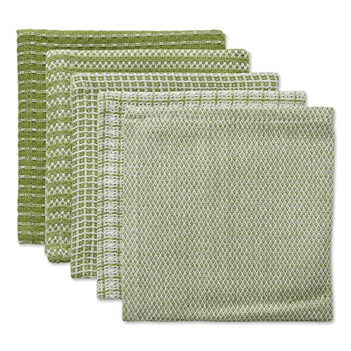 DII 100% Cotton Dishcloth Set of 5 - 12x12
