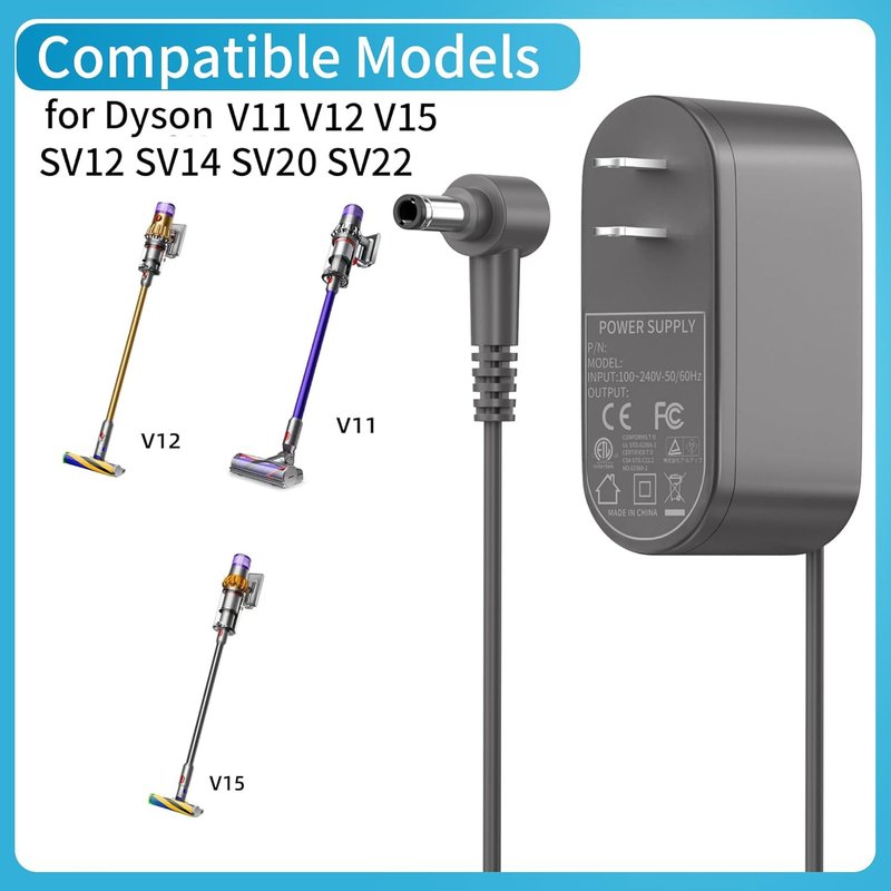 30.45V1.1A Charger for Dyson V11 V12 V15 SV12 SV14 SV20 SV22 Absolute Animal Motorhead Cordless Vacuum Power Supply