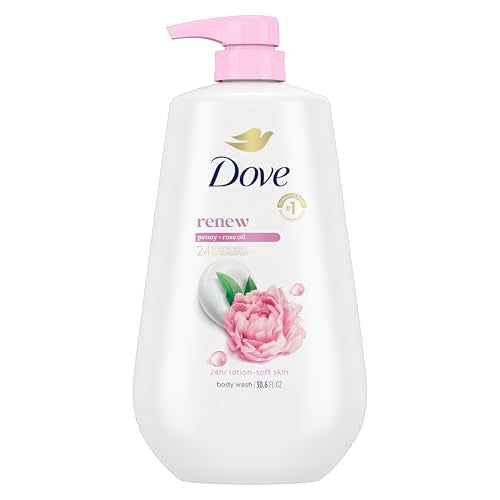 Dove Renew Body Wash Peony & Rose Oil - 30.6 oz Pump, Sulfate Free