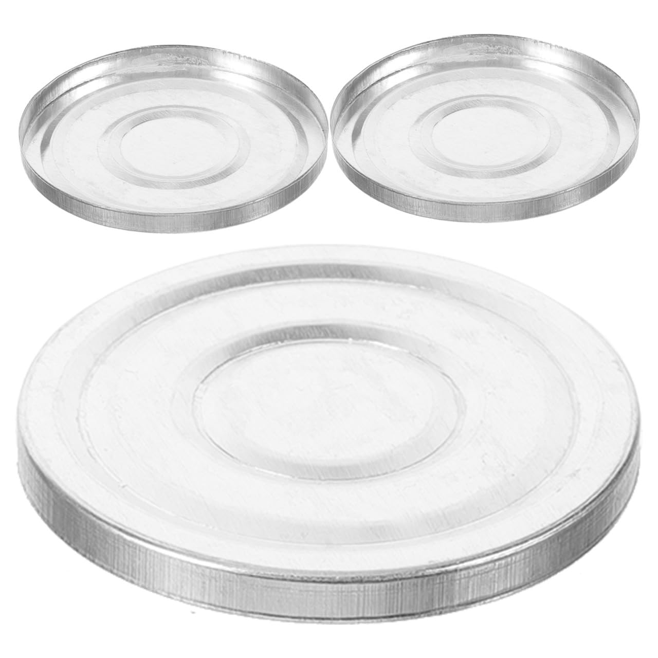Aluminum Eyeshadow Pans - 3Pcs Round Metal Makeup Tins for Blush & Powder | 38mm DIY Cosmetic Storage