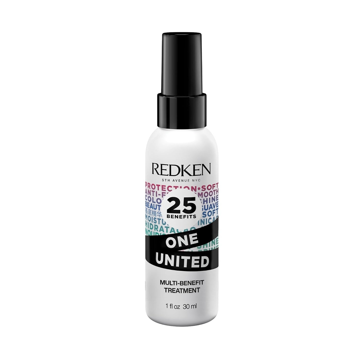 Redken One United Leave-In Conditioner - Multi-Benefit Treatment for All Hair Types | Heat Protectant & Detangler Spray