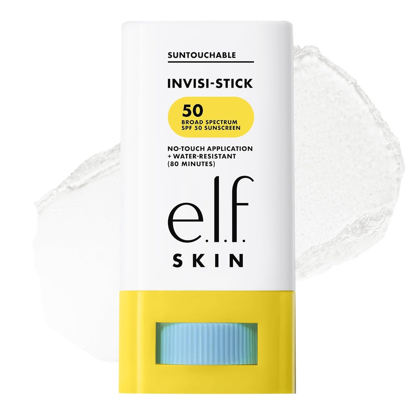 e.l.f. SKIN Suntouchable Invisi-Stick Face Sunscreen SPF 50 - Clear, Lightweight, Vegan Formula