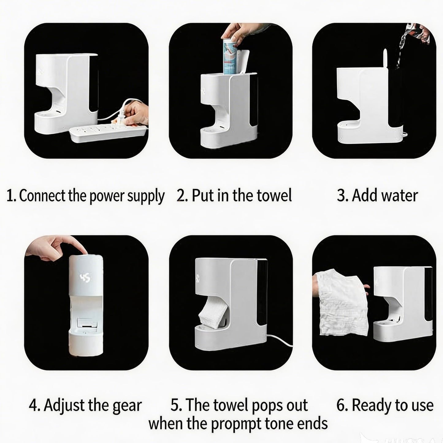 Erxewim Automatic Hot Towel Dispenser with Adjustable Temperature, 5-Second Heating, Smart Voice Alerts - Towel Heater for Spa, Salon, Home Facial Treatments (Machine+1 Barrel(20pcs) Towel)