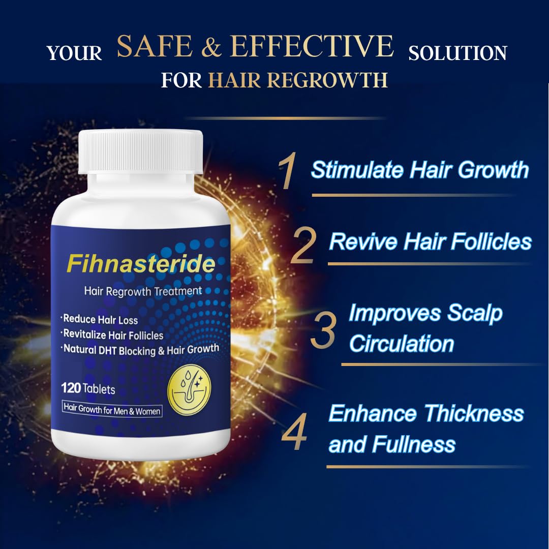 Advanced Hair Growth Support - Thicker, Fuller Hair for Men & Women | 120 Tablets