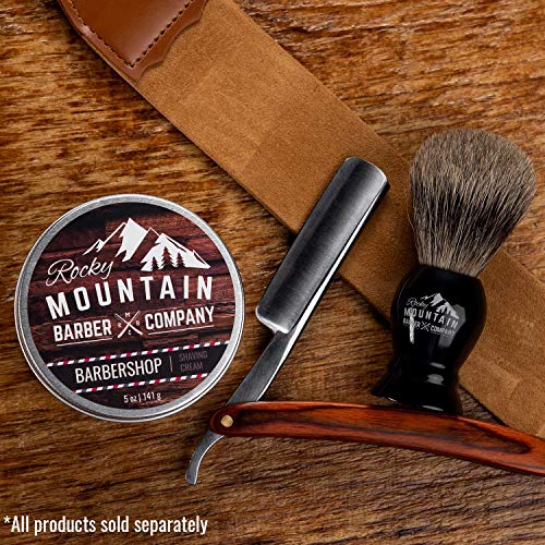 Rocky Mountain Barber Company Shaving Cream for Men 5oz Thick Lather Classic Scent Water-Based