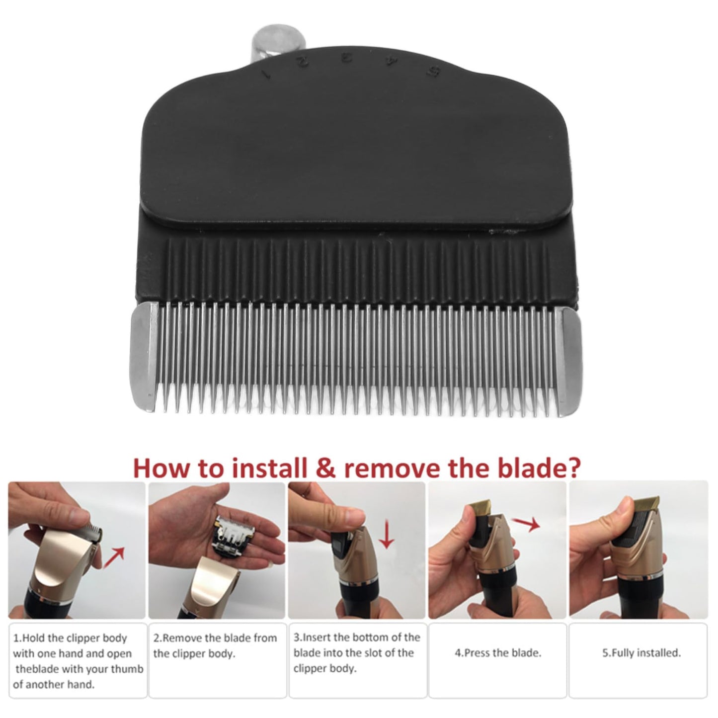 3Pcs Electric Tufting Trimmer Replacement Heads, 5 Levels Adjustable Carpet Trimmer Blade for Electric Carpet Trimmer Tufting Clippers
