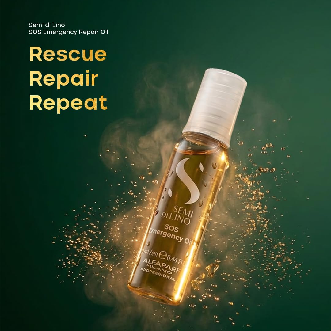 Alfaparf Milano Semi di Lino SOS Emergency Hair Oil - Heat Protectant