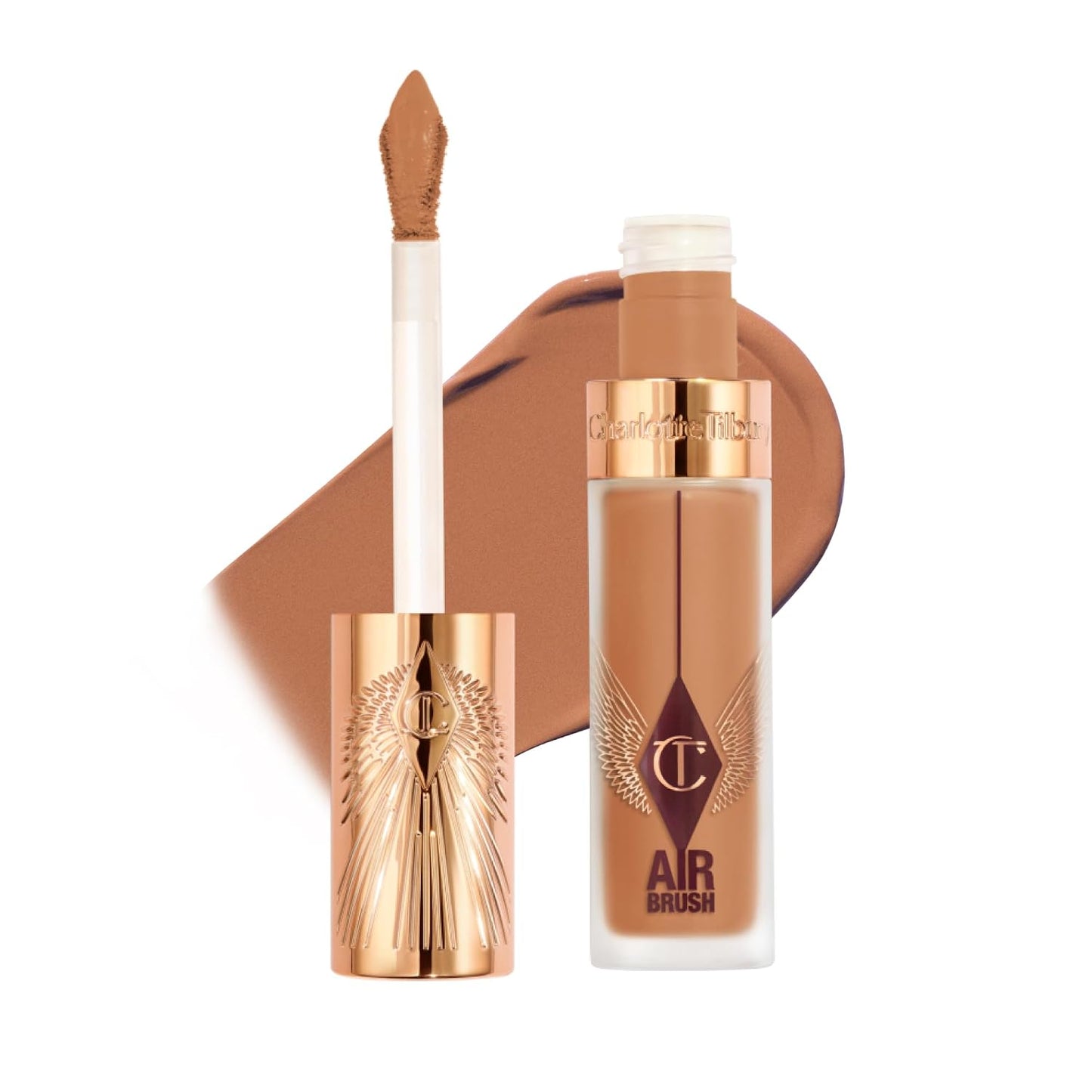 Charlotte Tilbury AIRbrush Flawless Blur Concealer - Longwear, Hydrating, Full Coverage for Dark Circles & Blemishes | Natural Matte Finish