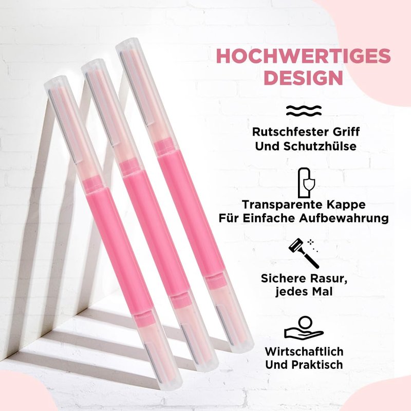 Face Razor for Women Facial Hair with Dual Blade Head 3N | German Blades | Easy Shaping and Shaving | Reusable Up To 5 Times | Durable and Rust Free Blades