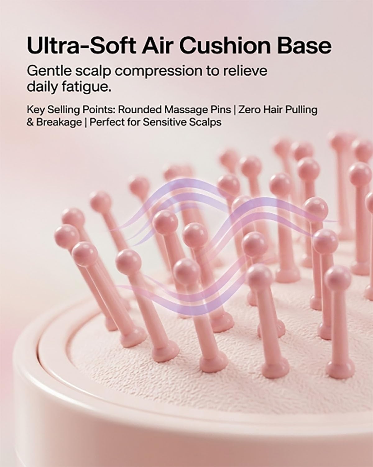 Electric Spray Air Cushion Massage Comb 5-in-1 Detangling Water Mist Hair Steam Brush for Dry Frizzy Hair Care Rechargeable Self-Cleaning Gloss Enhancing Brushes Steamer Home Spa Gift