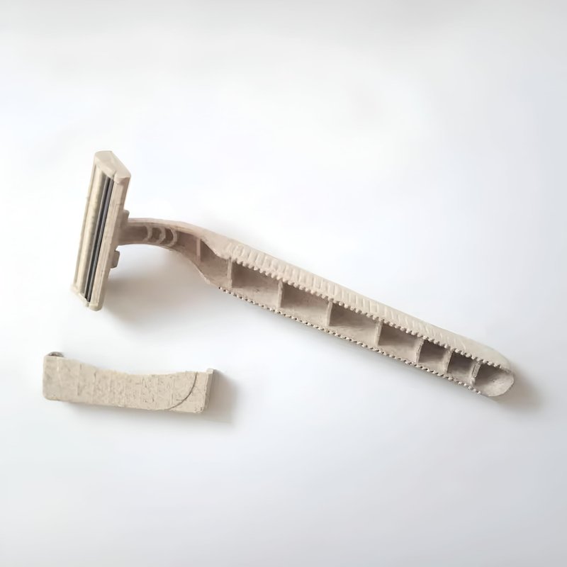 Disposable Razors Bulk for Men & Women – Twin Blade Unisex Shavers – Eco-Friendly, Biodegradable, Non-Toxic, Made from Recycled Wheat Straw (Pack of 2) (100)