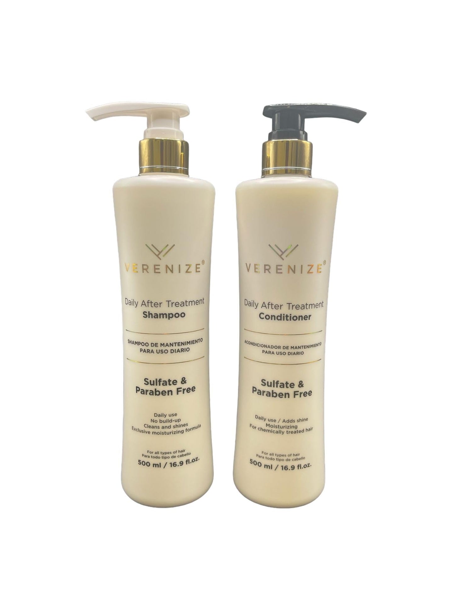 Verenize Brazilian Keratin Hair Treatment Set, Professional Smoothing and Straightening System, 7 Pieces | Before & After Care!