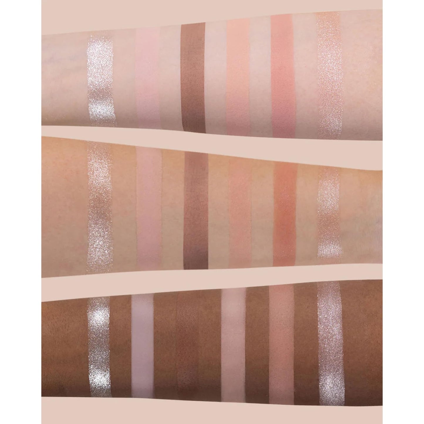 Flower Knows Swan Ballet Six-Color Makeup Palette,Neutral Pink Face Makeup Palette with 4 Matte + 2 Shimmer Shades,Blendable Smooth Cute Make Up,0.23 Oz(01 White Swan)