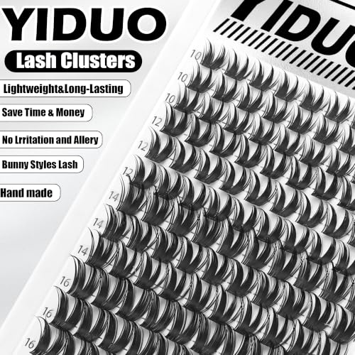 YIDUO Bunny Manga Lash Clusters Kit - Wet Look Fairy Wispy Eyelash Extensions