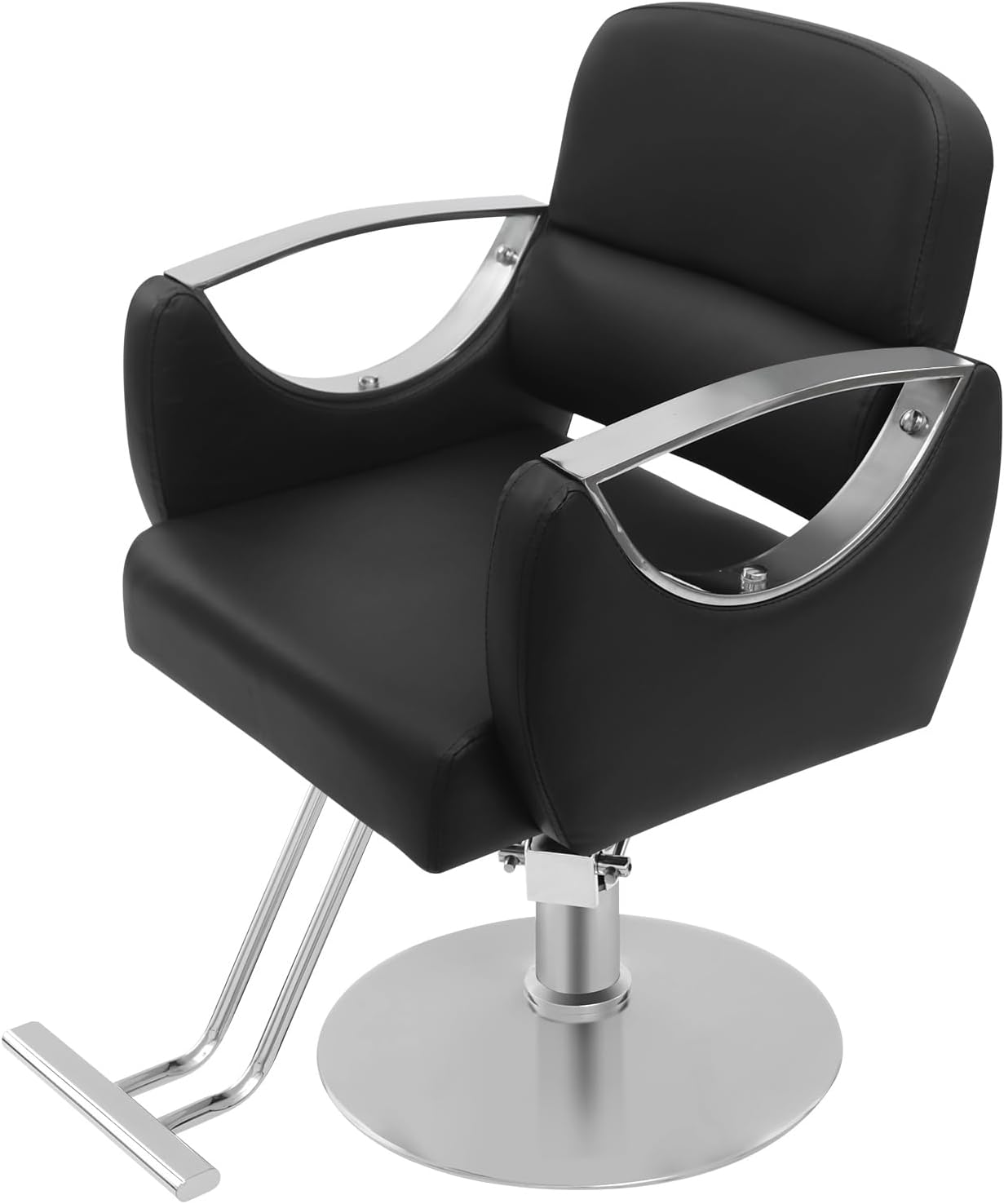 Salon Barber Chair - Hydraulic Pump & 360° Swivel | Adjustable Height Styling Chair for Barbershop & Home, 440Lbs Capacity