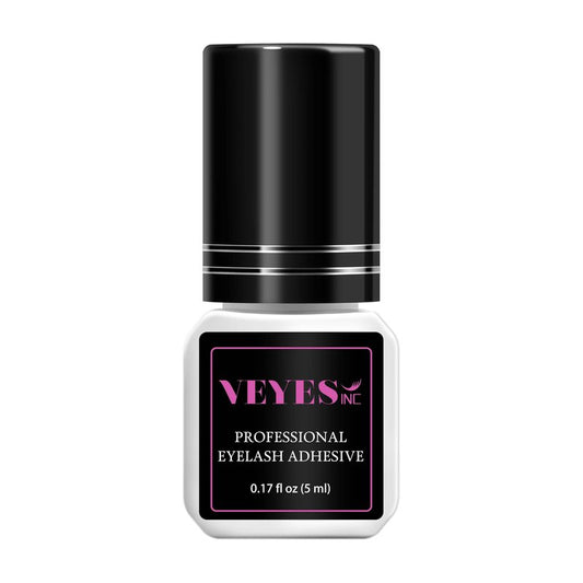 VEYES INC Eyelash Extension Glue - Extra Strong Professional Lash Glue 5ml | 1 Sec Drying time | Retention - 8 Weeks | Black Adhesive for Semi-Permanent Extensions Salon Use for Lash Tech