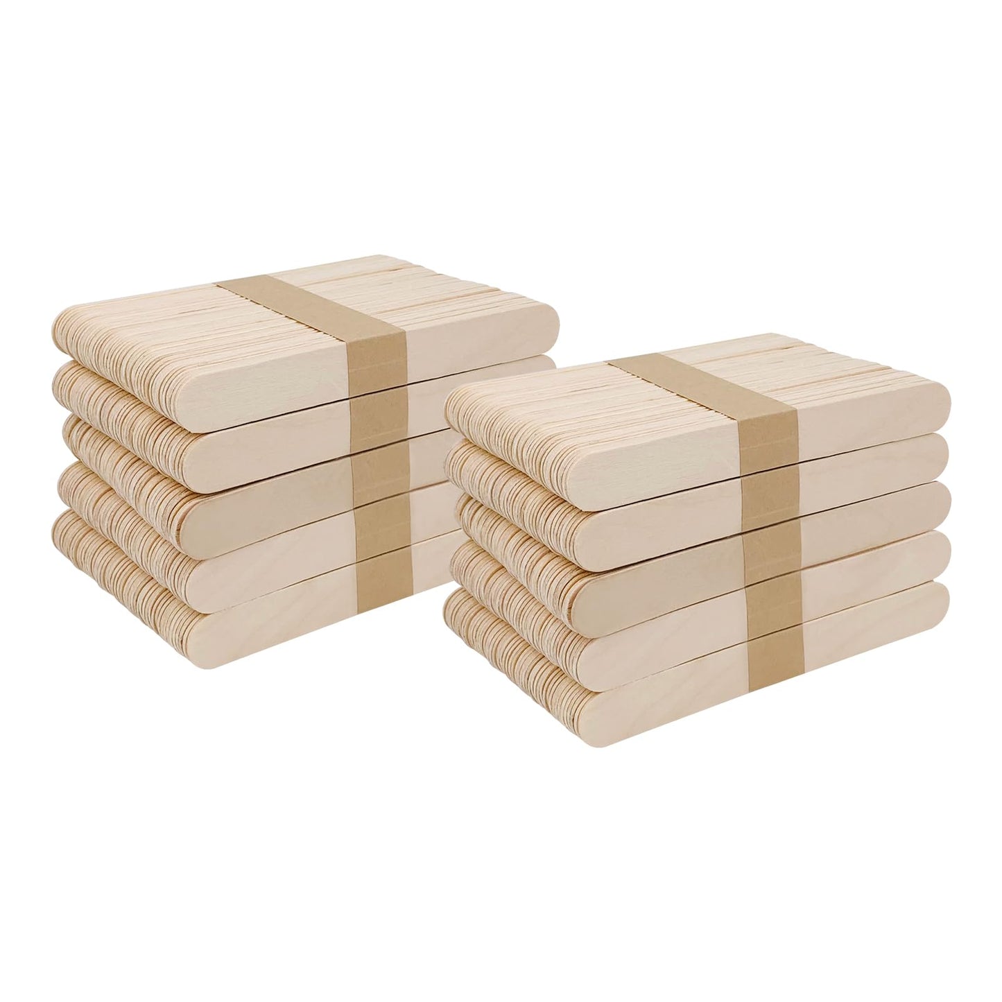 KTOJOY 500 Pcs Jumbo Wooden Craft Sticks Popsicle Stick 6” Long x 3/4”Wide Treat Ice Pop for DIY Crafts，Home Art Projects, Classroom Supplies