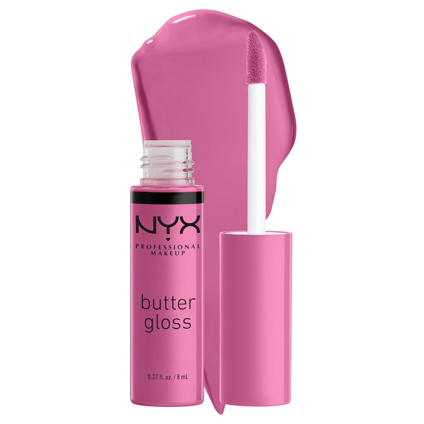 NYX Butter Gloss - Non-Sticky Brown Sugar Lip Gloss Trio | 3 Flavors: Sugar High, Spiked Toffee, Butterscotch
