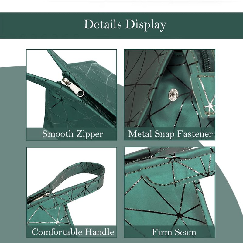 Ezindraw Travel Case Compatible with Dyson Airwrap & Curling Iron/Shark Flexstyle, Portable Carrying Waterproof Organizer for Hair Attachments, Portable Storage Case for Hair Dryer (Emerald Green)