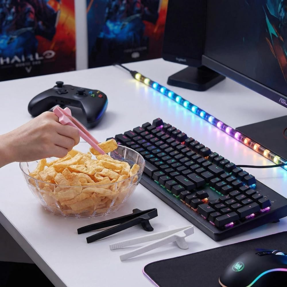 Gamer Finger Chopsticks - 6 Pack | Fun Snack Solution in 4 Colors