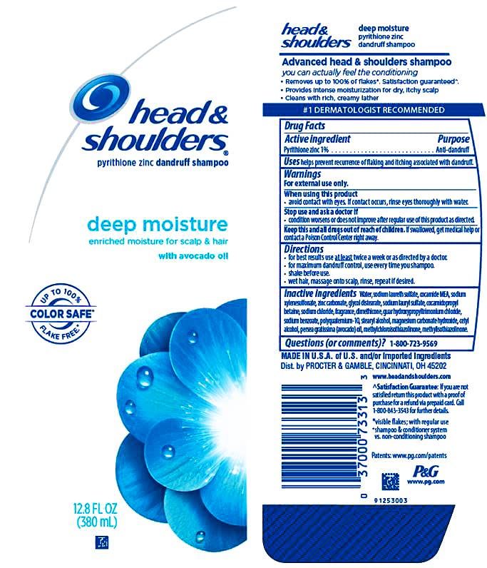 Head & Shoulders Deep Moisture Shampoo - Hydrating Formula for Dry Scalp | 12.8 fl oz