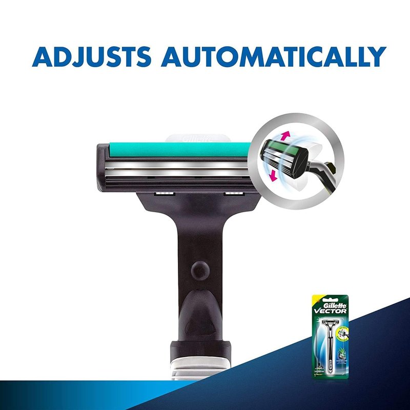 Red Gillette Vector Plus Razor Blade