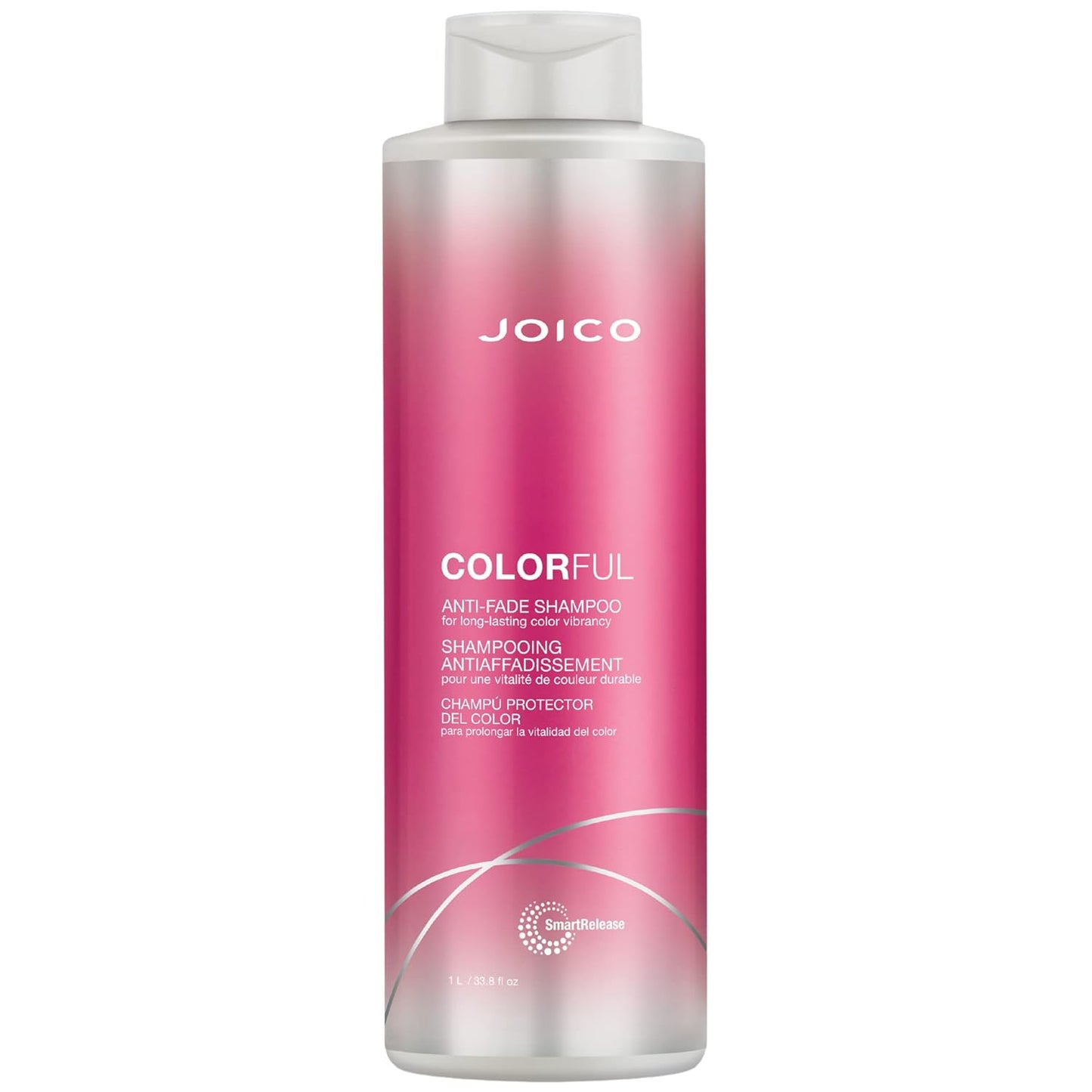 Joico Colorful Anti-Fade Shampoo - Preserve Vibrant Color & Shine | Sulfate-Free with Camellia Oil & Pomegranate Extract