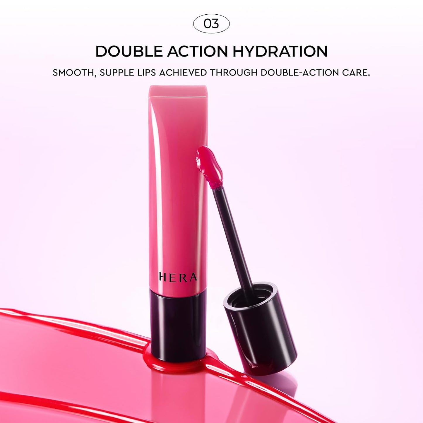 HERA Tinted Shine Lip Serum #450 Brown Sugar - Weightless, Transfer-Resistant Color, 12-Hour Hydration | 0.30 oz.