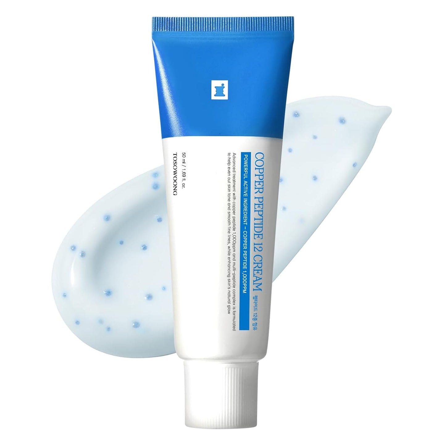 TOSOWOONG Copper Peptide 12 Cream - Anti-Aging Formula with 99% Purity GHK-Cu | 50ml / 1.69 fl. oz.