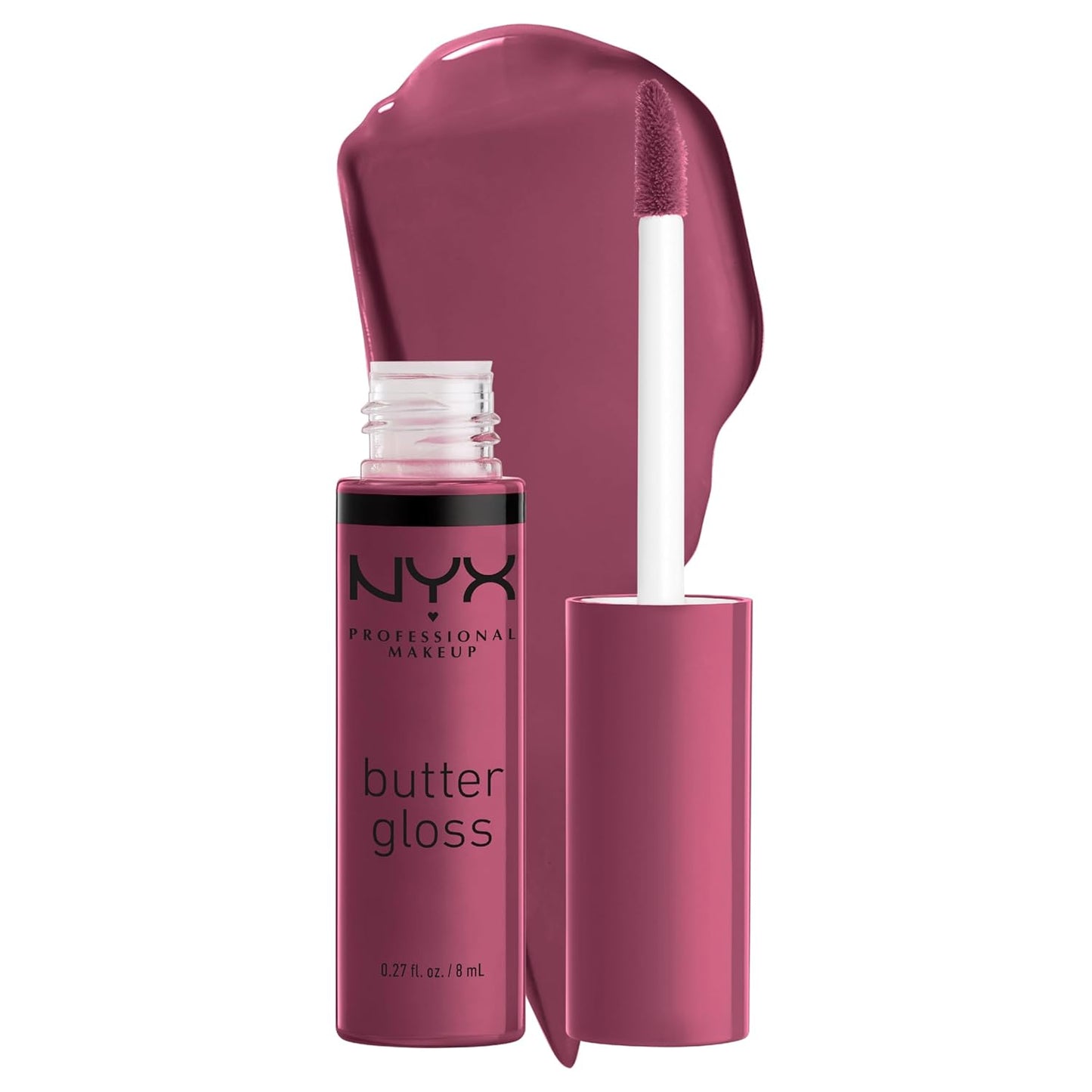 NYX Butter Gloss - Non-Sticky Lip Gloss Set | 3 Shades: Angel Food Cake, Creme Brulee, Madeleine