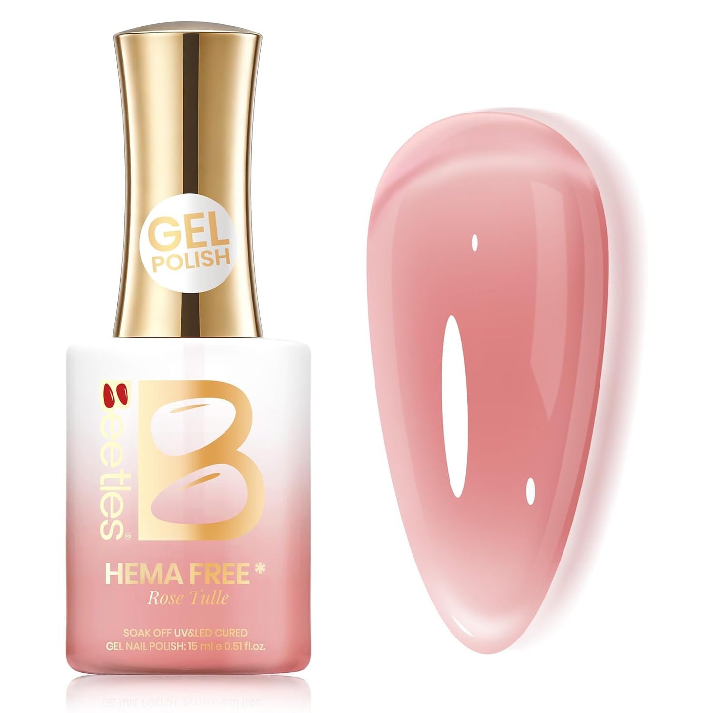 Beetles Purple Gel Polish - Lilac Light Purple Nail Color | 15ml Soak Off UV LED Gel for Summer Manicure