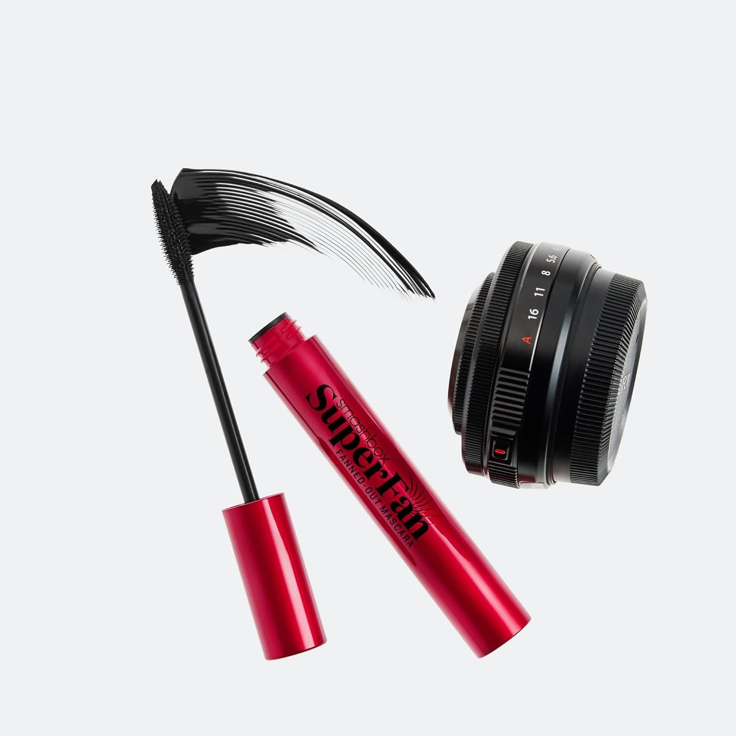 Smashbox Super Fan Lash Lengthening Mascara - Fanned-Out Volume & Length, Long-Wearing, 0.34 Fl Oz | Black