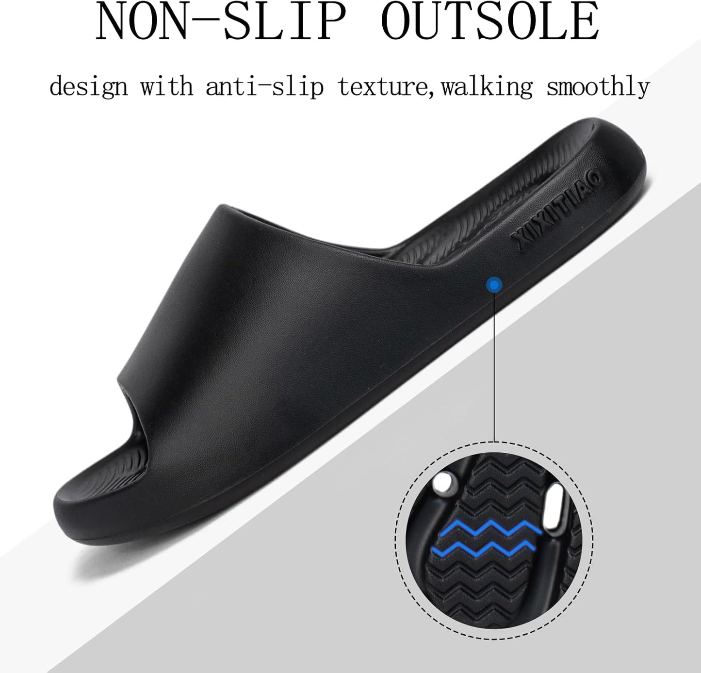 Non-Slip Shower Shoes for Women & Men - Quick Dry Lightweight EVA Slippers | Ideal for Pool, Gym, Dorm