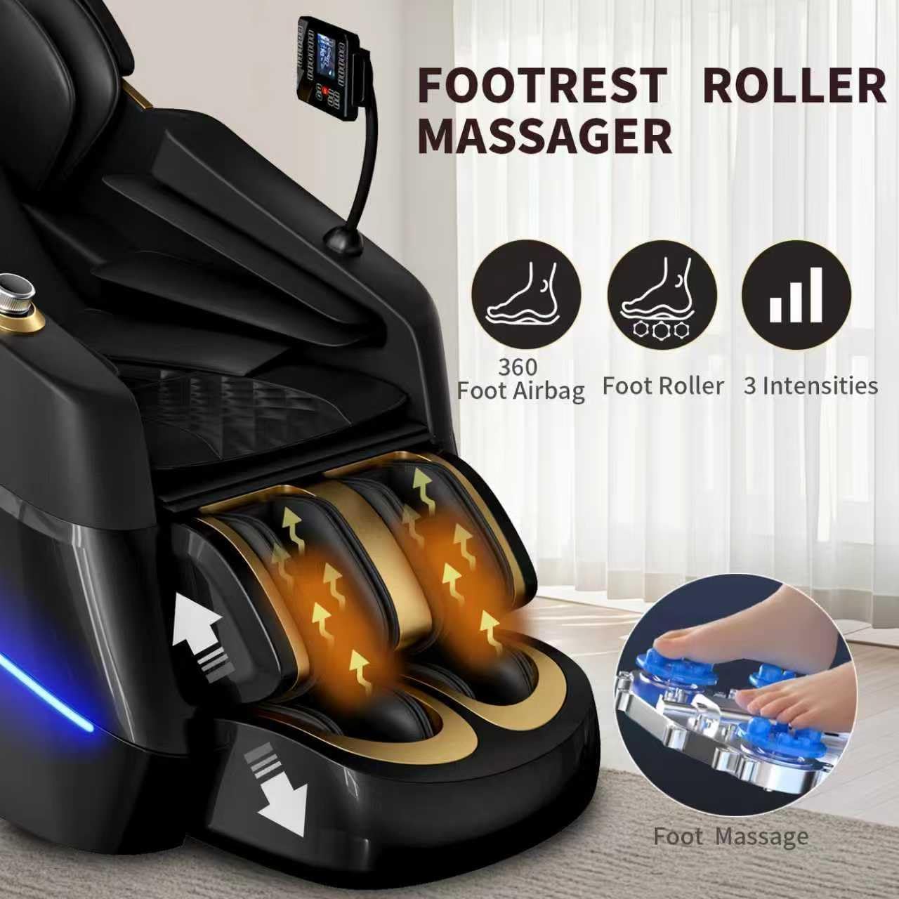 Full Body Massage Chair - 3D SL-Track Shiatsu Recliner with Heat | Zero Gravity, Airbag Massage & Calfrest Extension