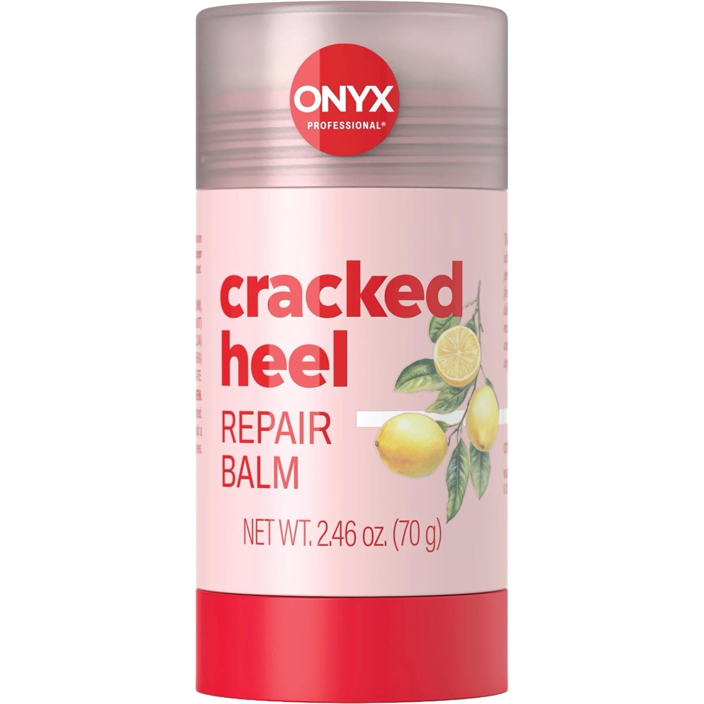 Onyx Cracked Heel Repair Balm Stick - Moisturizing Treatment for Dry Feet | Citrus Scent, 2-Pack