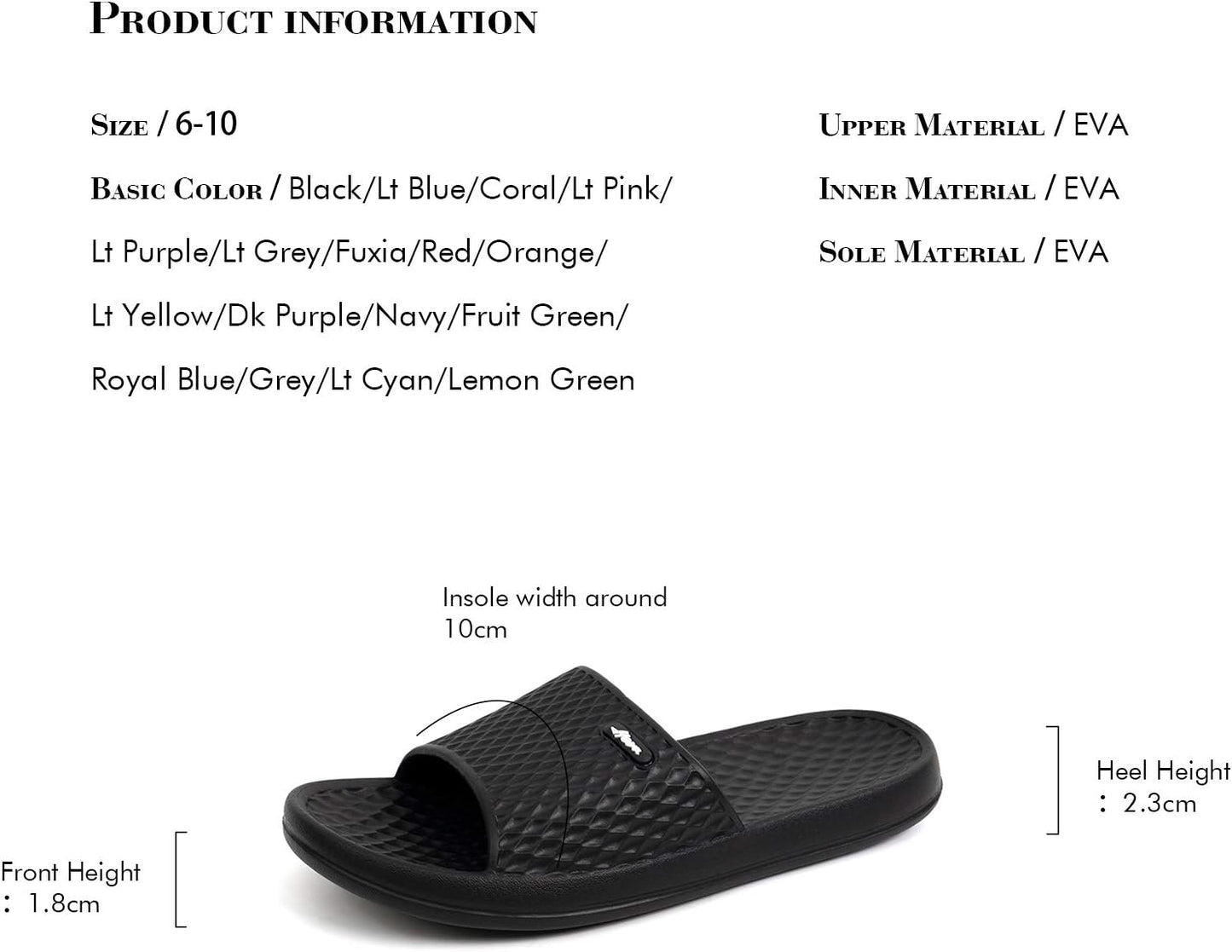 FunkyMonkey Women's Non-Slip Shower Slippers - Indoor & Beach Sandals | Comfortable & Stylish