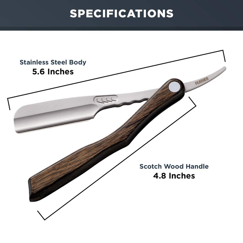 Feather Artist Club SS Wood Folding Straight Razor